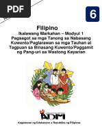 Quarter 4 Week 1 AP 6 Module Worksheet | PDF