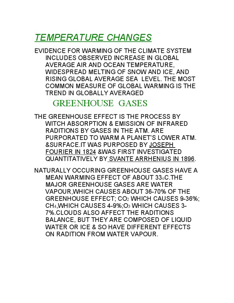 Temperature Changes | PDF | Law | Science & Mathematics