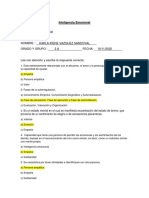 Inteligencia Emocional Segundo Examen