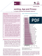 EU Kids Online: Social Networking, Age and Privacy