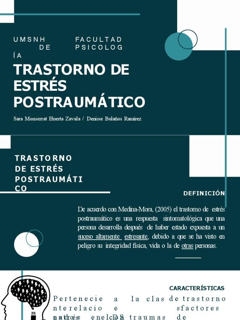 Trastorno de Estrés Postraumático: Definición y Tratamiento | PDF ...