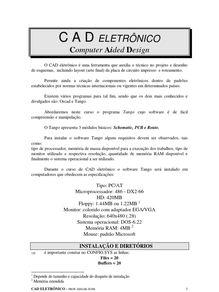 Introdução ao Software Tango PCB | PDF