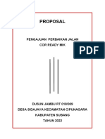 Proposal Perbaikan JLN Jambu Desa