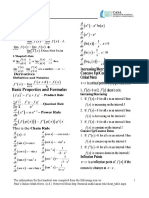 Calculus Formula Sheet