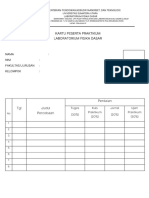 Kartu Peserta Praktikum