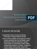 Penanganan Stroke Tahap Spastik