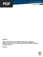 Route Assessment For MCV and PBS Vehicles in Queensland Guideline