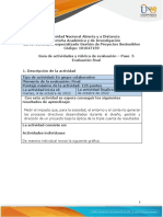 Guía de Actividades y Rúbrica de Evaluación - Paso 5 Evaluacion Final