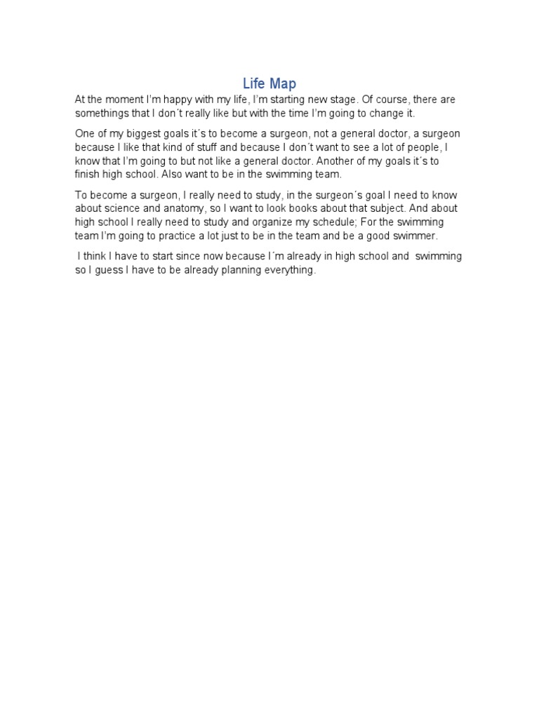 Life Map | PDF