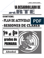 Programación Desarrollada Arte 4.° Grado