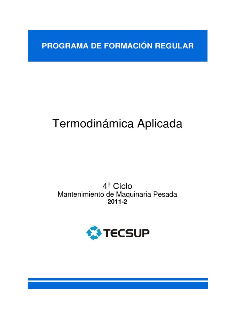 Texto de termodinamica aplicada tecsup pdf