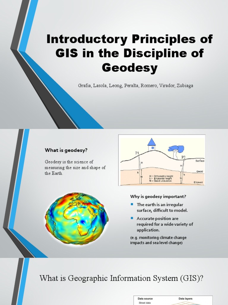 Introductory Principles of GIS in The Discipline of Geodesy | PDF