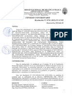 Resolucion #0781-2022-Cu-Unh Directiva para La Obtencion Del Titulo Profesional Por La Modalidad de Examen de Capacidad Profesional