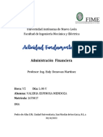 Administración Financiera: Universidad Autónóma de Nuevó León Facultad de Ingeniería Mecanica y Electrica