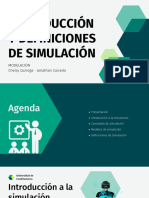 Introducción y Definiciones de Simulación