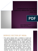 Comparative Study of Service Industry of India and