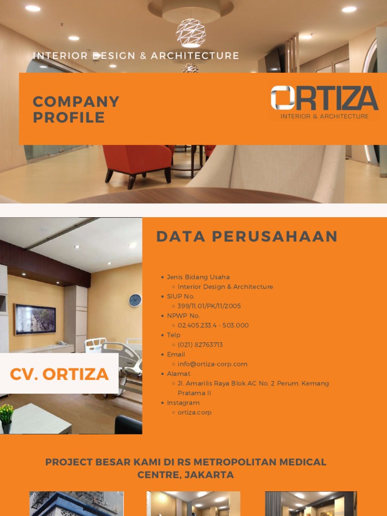 Profil Perusahaan Desain Interior Ortiza | PDF
