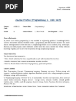 Course Profile - CSE 122