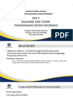 Sesi3 Malware Dan Teknik Pengamanan Sistem Informasi