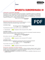 Oración Compuesta SUBORDINADA ADVERBIAL