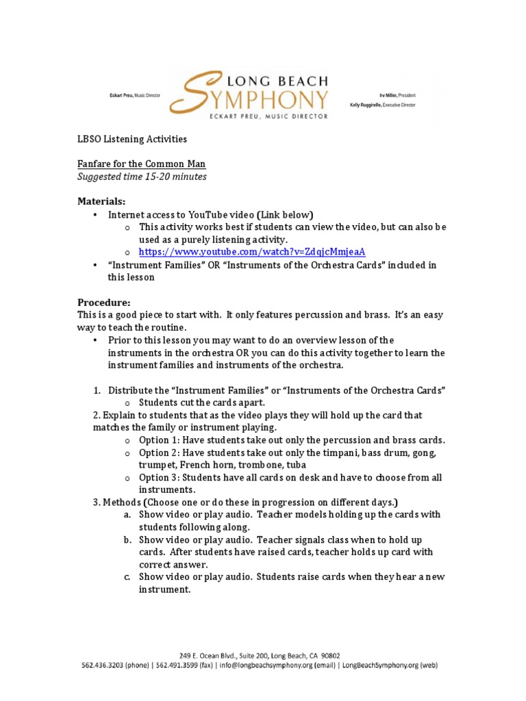 MusicListeningActivity PDF Woodwind Instruments Musical Instruments