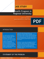 COMMUNITY CASE STUDY Local Health Program of Regional University