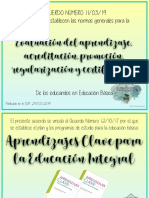 Acuerdo 11-03-19 Evaluación Del Aprendizaje, Acreditación, Promoción, Regularización y Certificación