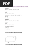 Volume Cylinder Answers | PDF