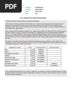Ejemplo de Estado de Situación Inicial | PDF | Contabilidad | Economía ...