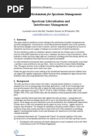 Spectrum Liberalisation and Interference Management