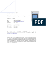 Effect of Iron Ore-Coal Pellets During Reduction With Hydrogen and Carbon Monoxide