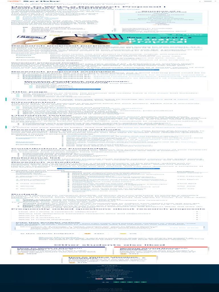 How To Write A Research Proposal Examples & Templates | PDF | Thesis ...