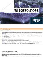 Mineral Resources: Formation, Mining Processes and Economic Benefits