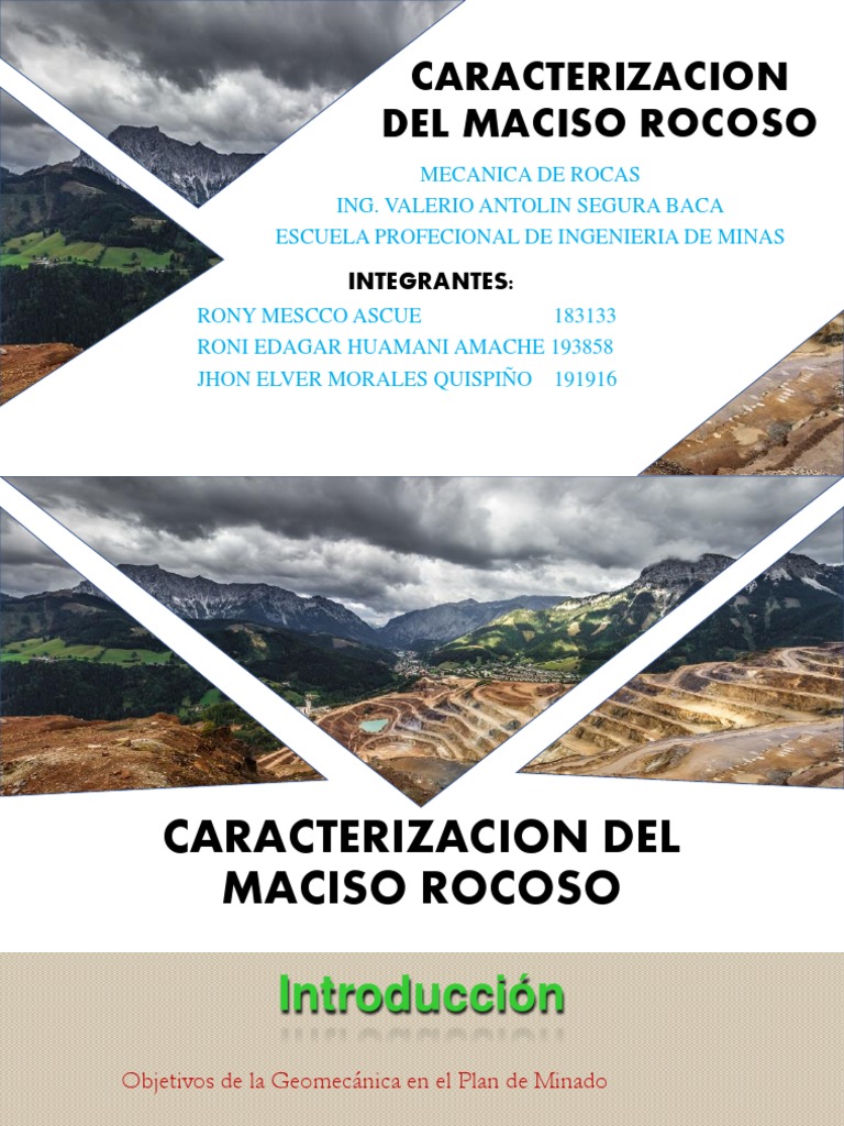 Caracterización del Macizo Rocoso | PDF | Roca clástica | Meteorización