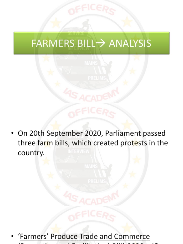 Farmers Bill Analysis 18.10 PDF Prices United States Farm Bill