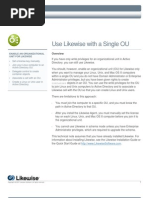 Download Use Likewise with a Single OU by Likewise Software SN6076625 doc pdf