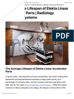 The Average Lifespan of Elekta Linear Accelerator Parts - Radiology Oncology Systems