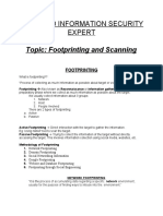 Certified Information Security Expert Footprinting and Scanning Guide
