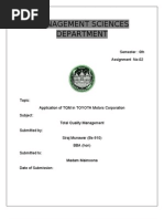 Download Total Quality Management Applying to Toyota Motors 1 by Fahad Ali SN60766417 doc pdf