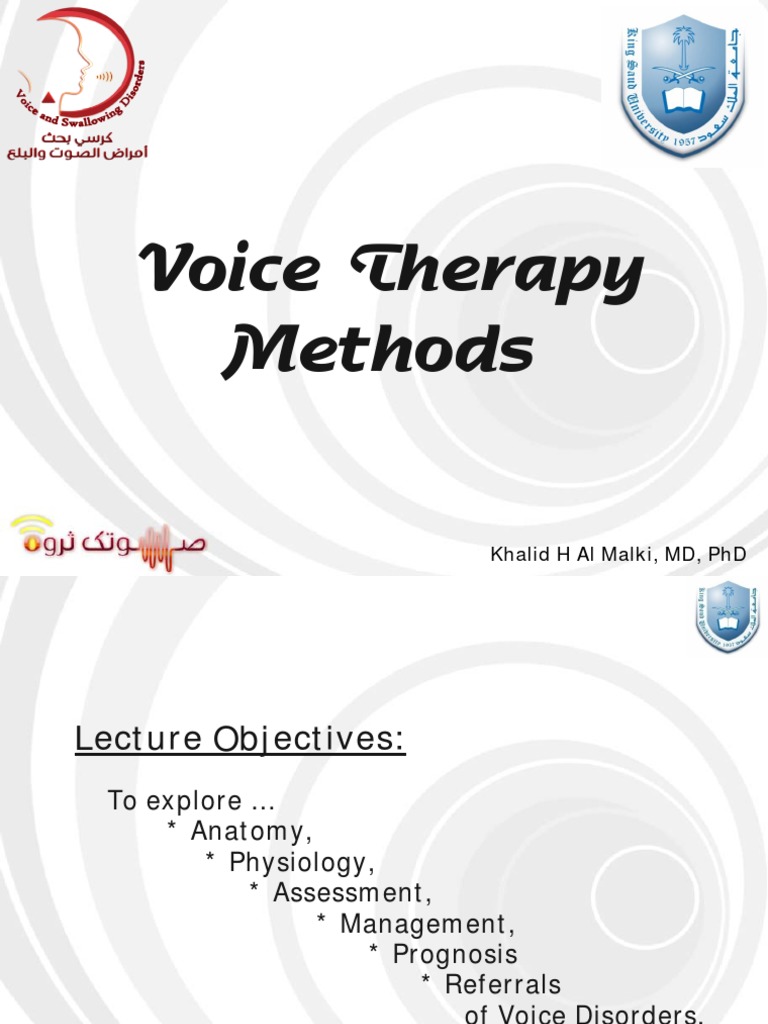 Voicecourse Voice Therapy Methods PDF Human Voice Larynx