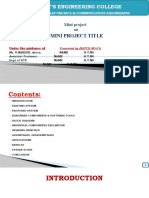 Sample PPT For Mini Project