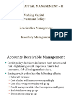 WORKING CAPITAL MANAGEMENT GUIDE TO RECEIVABLES INVENTORY MANAGEMENT