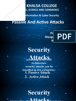 Active and Passive Attack