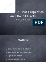 Local SN Ia Host Properties and Their Effects: James D. Don' Neill