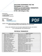 PT & OT 12-2022 - List of Qualified