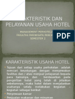 Karakteristik Dan Pelayanan Usaha Hotel