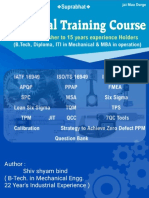 Industrial Training Course (APQ - Shivshyam (Shiv Shyaam) Bind
