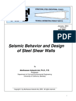 Seismic Behavior and Design and Design of Steel Shear Walls