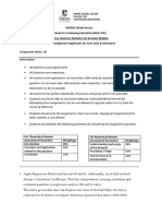 Business Statistics For Decision Making - Assignment June 2021 YDKhphz0h0