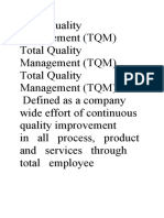 Total Quality Management